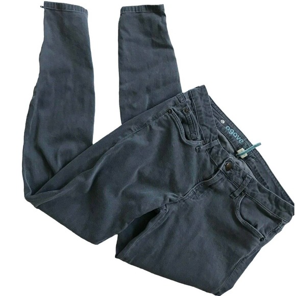 AGAVE NECTAR Gray Slim Legging Jeans Jeggings Ankle Zip Stretch Womens Sz 27 - Picture 1 of 3